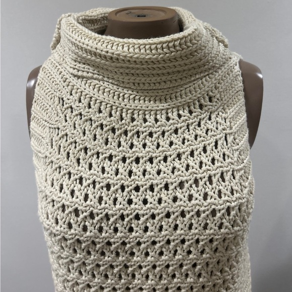 Free People Northern Lights Sleeveless Crochet Sweater - Picture 4 of 7